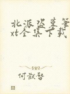 北派盗墓笔记txt全集下载完本免费