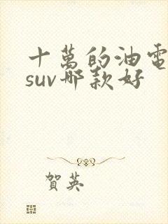 十万的油电混合suv哪款好