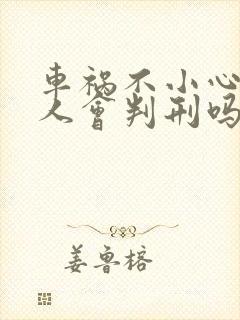 车祸不小心撞死人会判刑吗