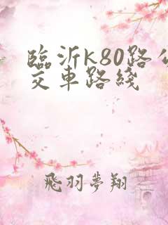 临沂k80路公交车路线