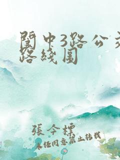 阆中3路公交车路线图