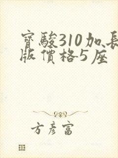 宝骏310加长版价格5座