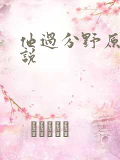 他过分野原著小说 他过分野原著小说