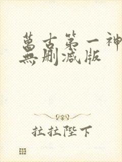 万古第一神小说无删减版