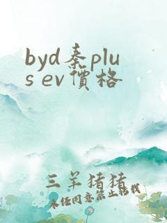 byd秦plus ev价格