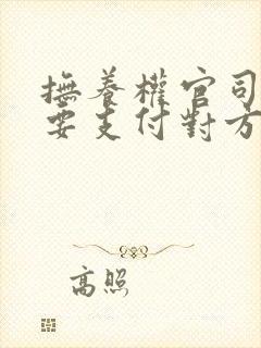抚养权官司败诉要支付对方律师费吗?