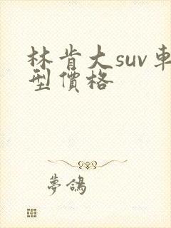 林肯大suv车型价格