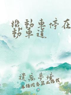 机动车停在非机动车道
