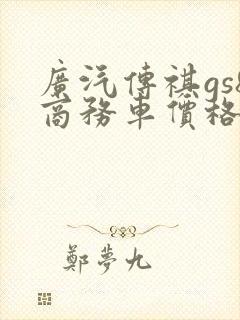 广汽传祺gs8商务车价格 广汽传祺gs8商务车价格