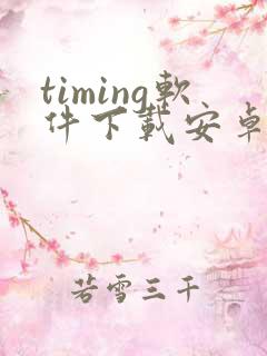 timing软件下载安卓版
