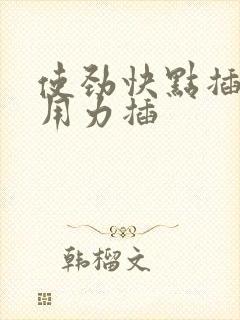 使劲快点插使劲用力插