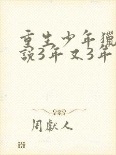 重生少年猎美小说3年又3年免费阅读