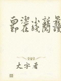 白洁小说最新章节在线阅读无弹窗