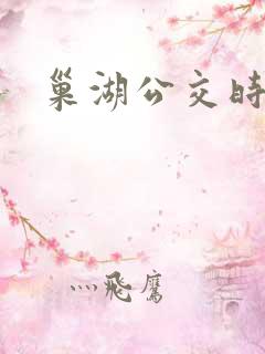 巢湖公交时刻表