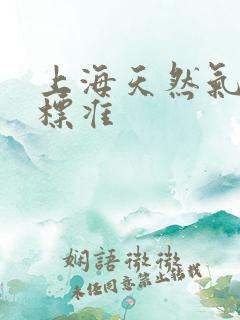 上海天然气收费标准