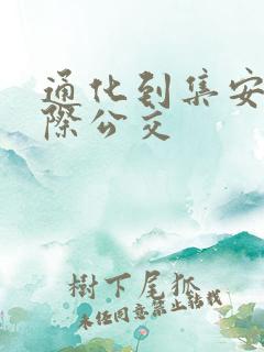 通化到集安的城际公交