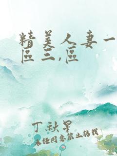 精美人妻一区二区三,区