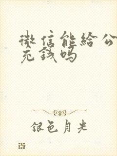 微信能给公交卡充钱吗