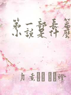 第一部长篇历史小说是什么