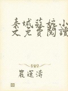 秦城苏婉小说全文免费阅读