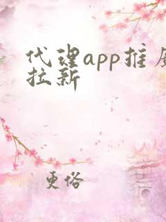 代理app推广拉新