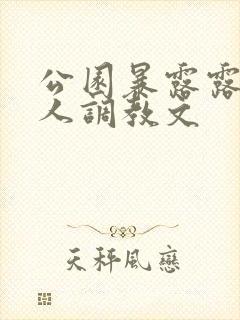 公园暴露露出任人调教文