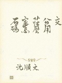 石家庄公交乘车码怎么用 石家庄公交乘车码怎么用