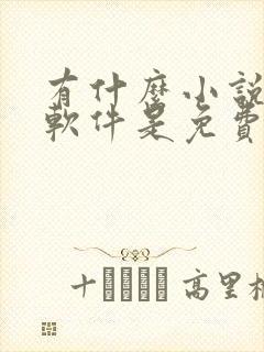 有什么小说阅读软件是免费的
