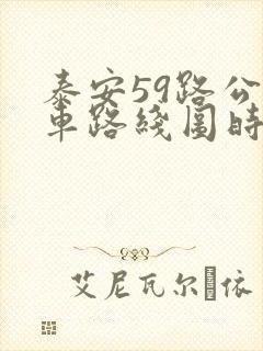 泰安59路公交车路线图时间表