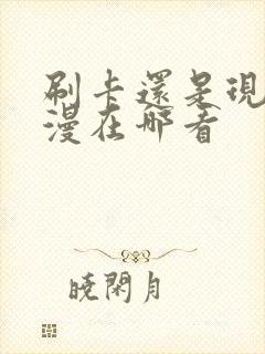 刷卡还是现金韩漫在哪看