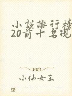 小说排行榜2020前十名现代言情