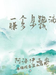 一个月跑滴滴能赚多少钱