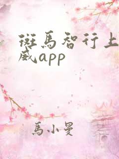 斑马智行上汽荣威app