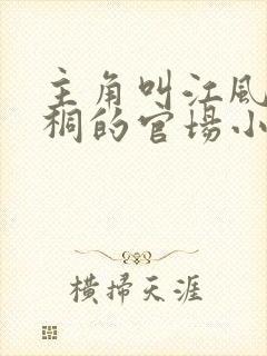 主角叫江风刘雨桐的官场小说
