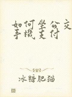 如何坐公交车用手机支付