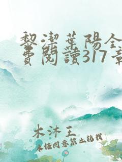 黎洁叶阳全文免费阅读317章