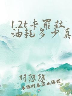 1.2t卡罗拉油耗多少真实油耗多少