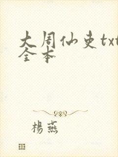大周仙吏txt全本