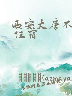 西安大唐不夜城 住宿