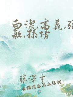 白洁,高义,张敏,孙倩