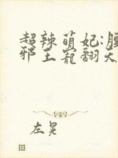 超辣萌妃:腹黑邪王宠翻天 超辣萌妃:腹黑邪王宠翻天