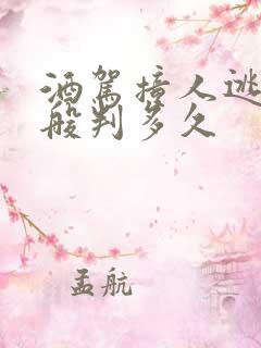 酒驾撞人逃逸一般判多久