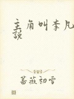 主角叫李凡的小说