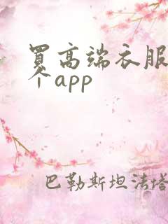 买高端衣服去哪个app