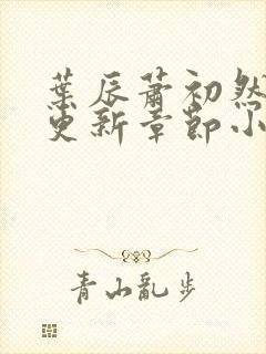叶辰萧初然最新更新章节小说