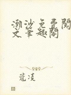 潮沙免费阅读全文笔趣阁