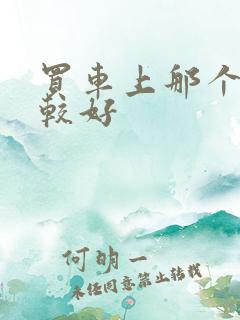 买车上那个网比较好