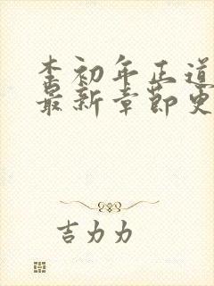 李初年正道红途最新章节更新
