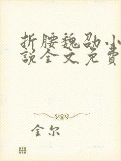 折腰魏劭小乔小说全文免费读