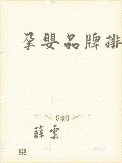 孕婴品牌排行榜
